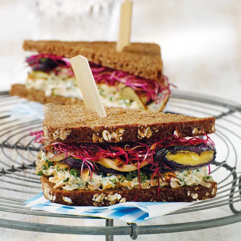 Foto Fitness-Sandwich mit Aubergine von WW
