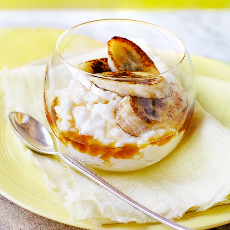 Photo of Creamy rice pudding with grilled bananas by WW