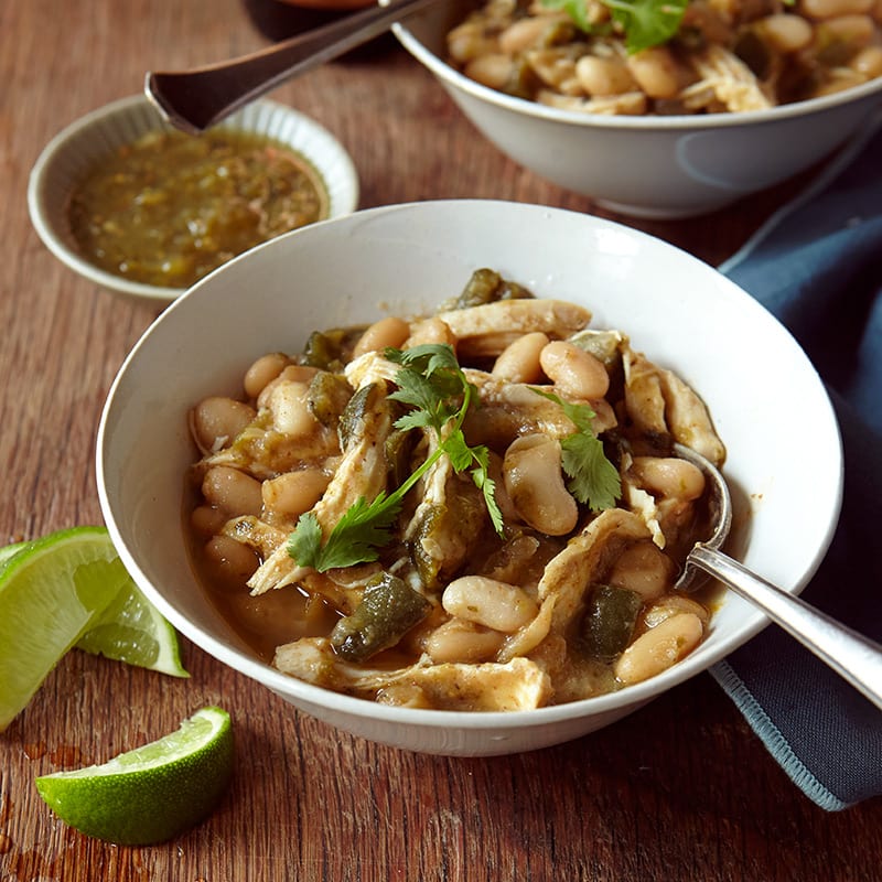 Photo of White chicken chili with salsa verde by WW