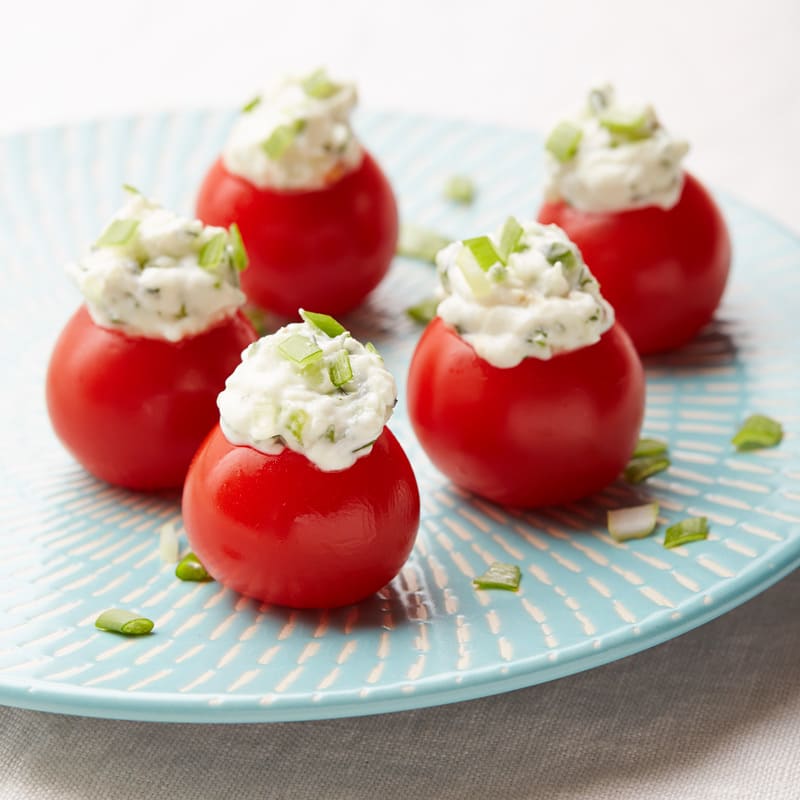 Photo of Cherry tomatoes stuffed with creamy feta and cucumber by WW
