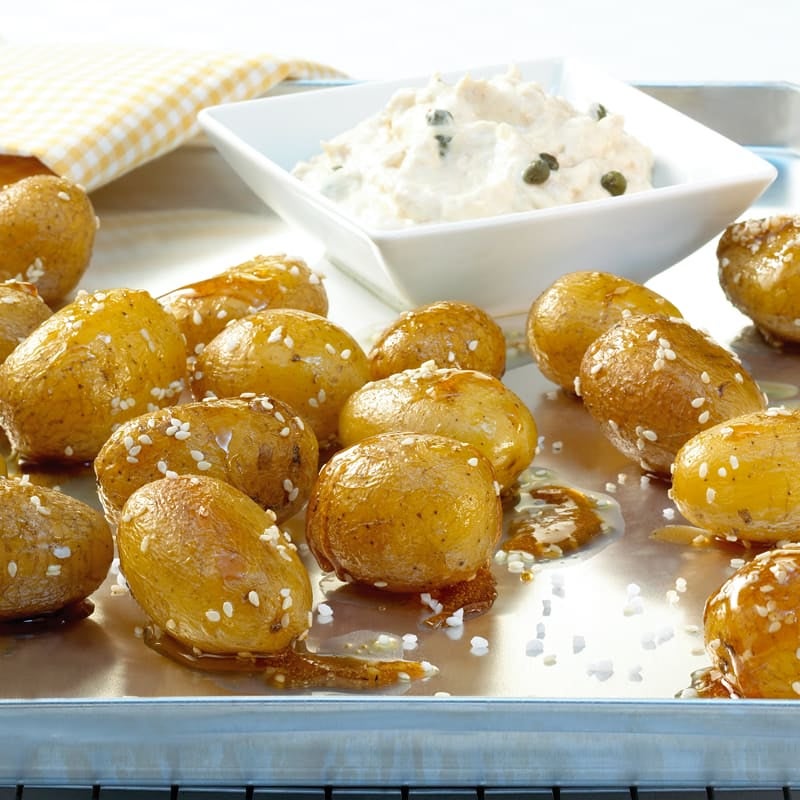 Foto Honig-Sesam-Kartoffeln mit Tunfischdip von WW