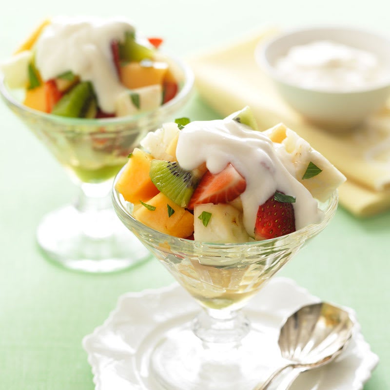 Photo of Fruit salad with lemon and mint syrup by WW