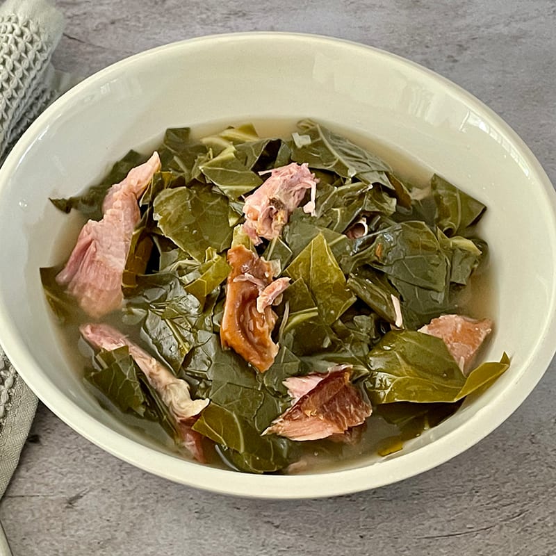 Photo of Smoky and spicy slow cooker collard greens by WW