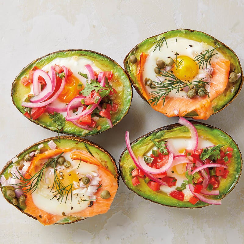 Photo of Avocado-Baked Eggs with Smoked Salmon by WW