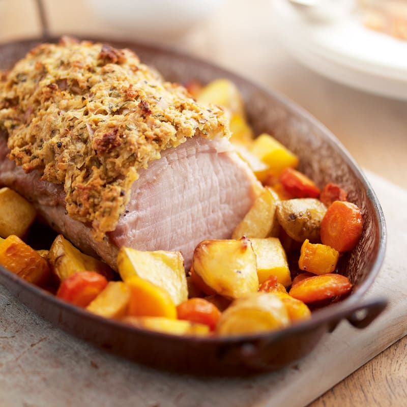 Photo of Roast loin of pork with rosemary & thyme crust by WW