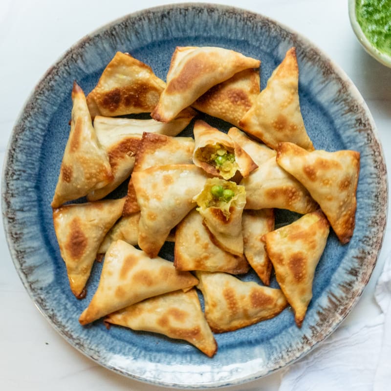 Photo of Baked Samosa Egg Roll Triangles by WW