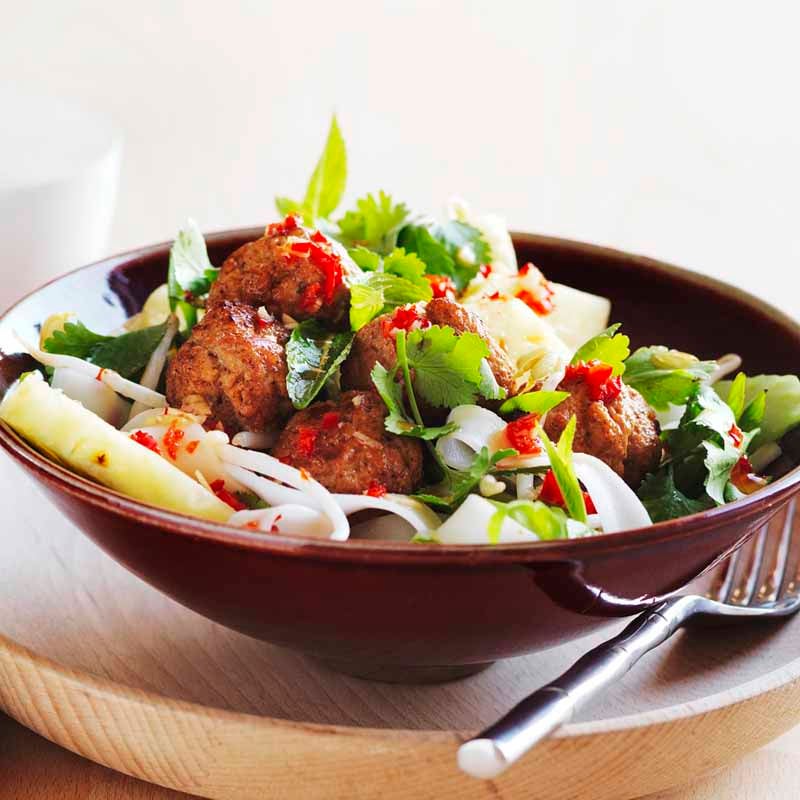 Photo of Warm thai pork meatball and noodle salad by WW