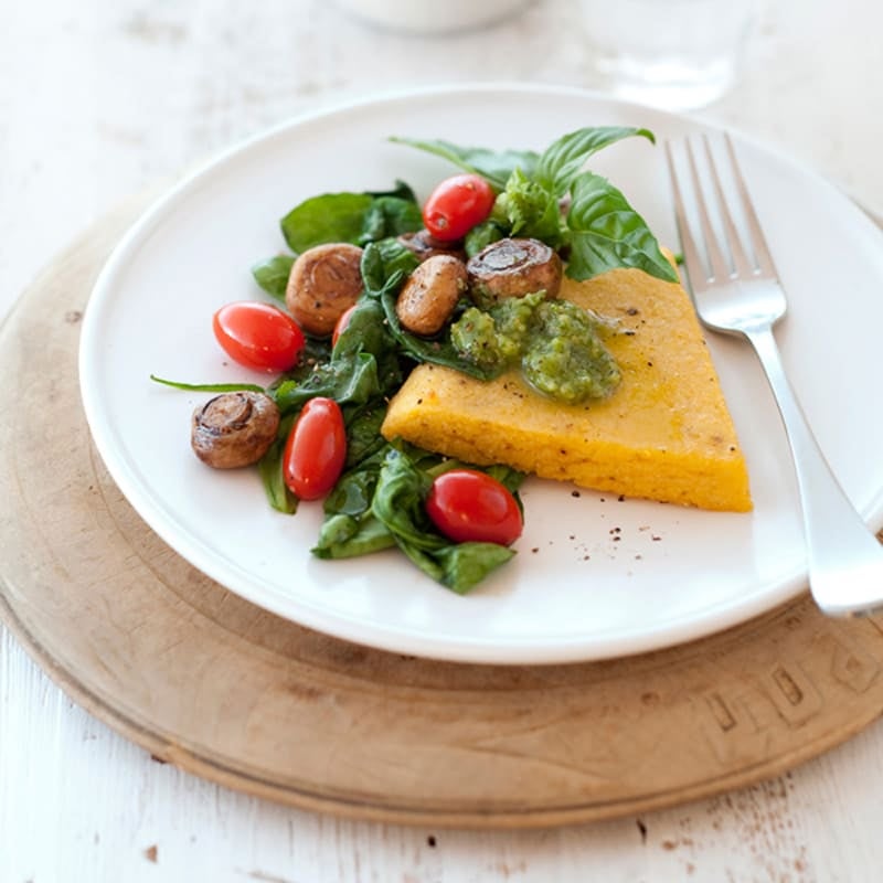 Photo of Grilled polenta with sauteed vegetables by WW