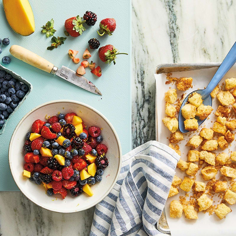 Photo of Fruit Salad with  Brioche Croutons by WW