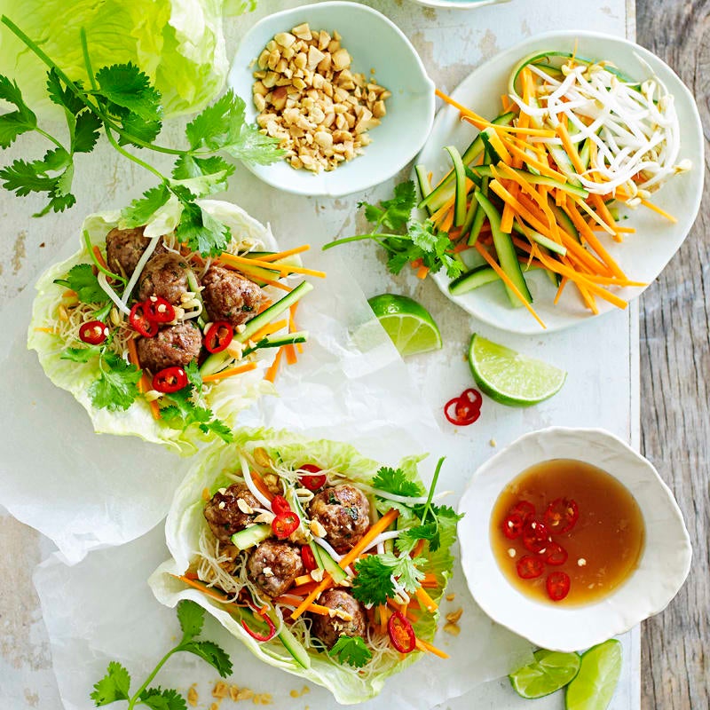 Photo of Coriander and veal lettuce wraps by WW