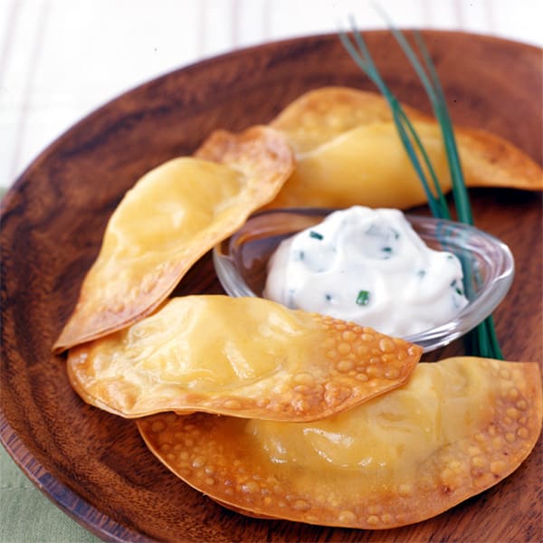 Photo of Potato-Cheese Dumplings with Sour Cream-Chive Dip by WW