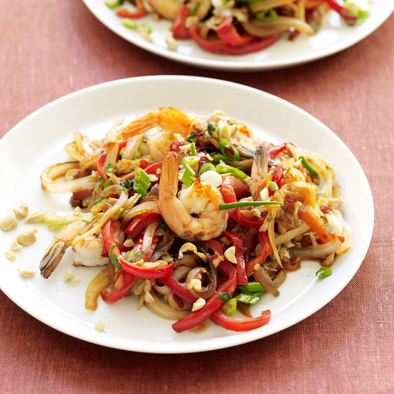 Photo of Thai shrimp and vegetable stir-fry by WW
