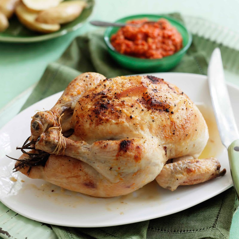Photo of Paprika and rosemary roasted chicken with romesco sauce by WW