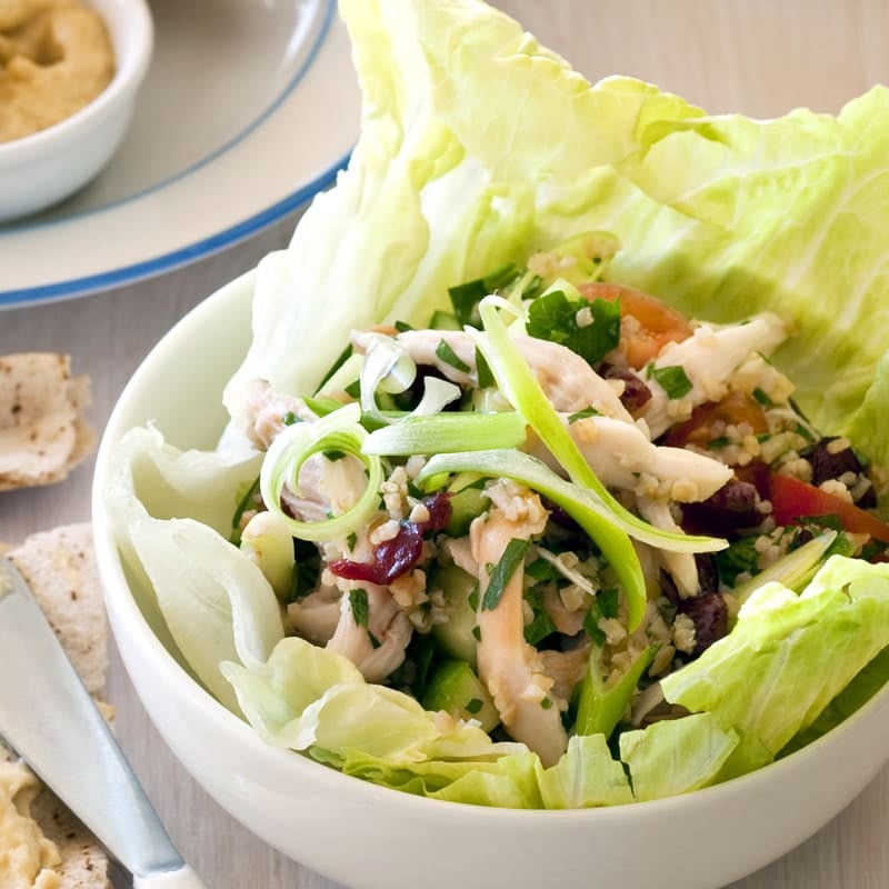 Photo of Smoked chicken and tabouli in lettuce cups by WW