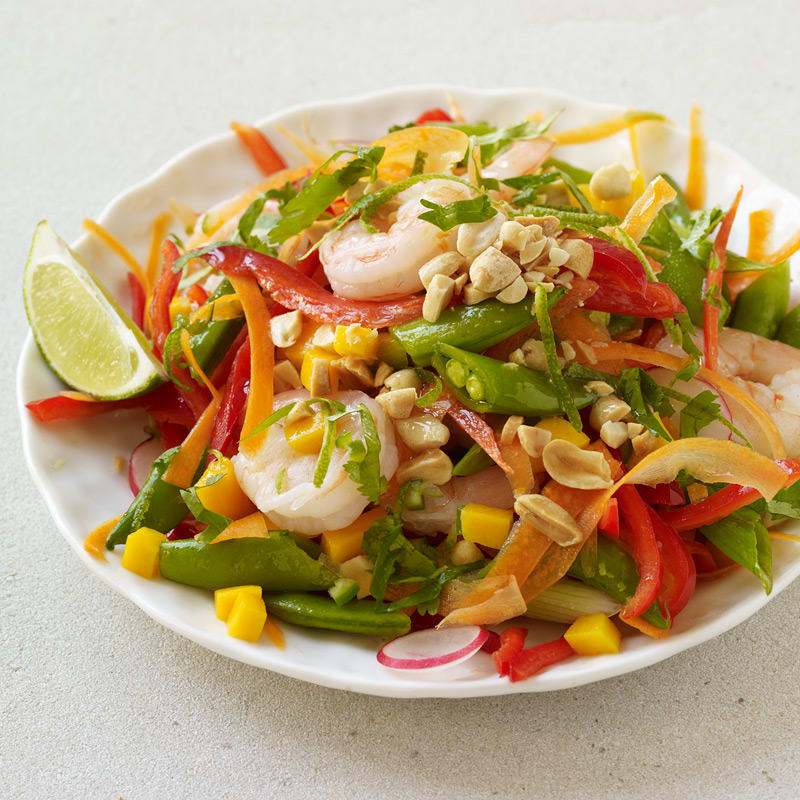 Photo of Malaysian Shrimp and Vegetable Salad with Mango, Peanut and Lime by WW