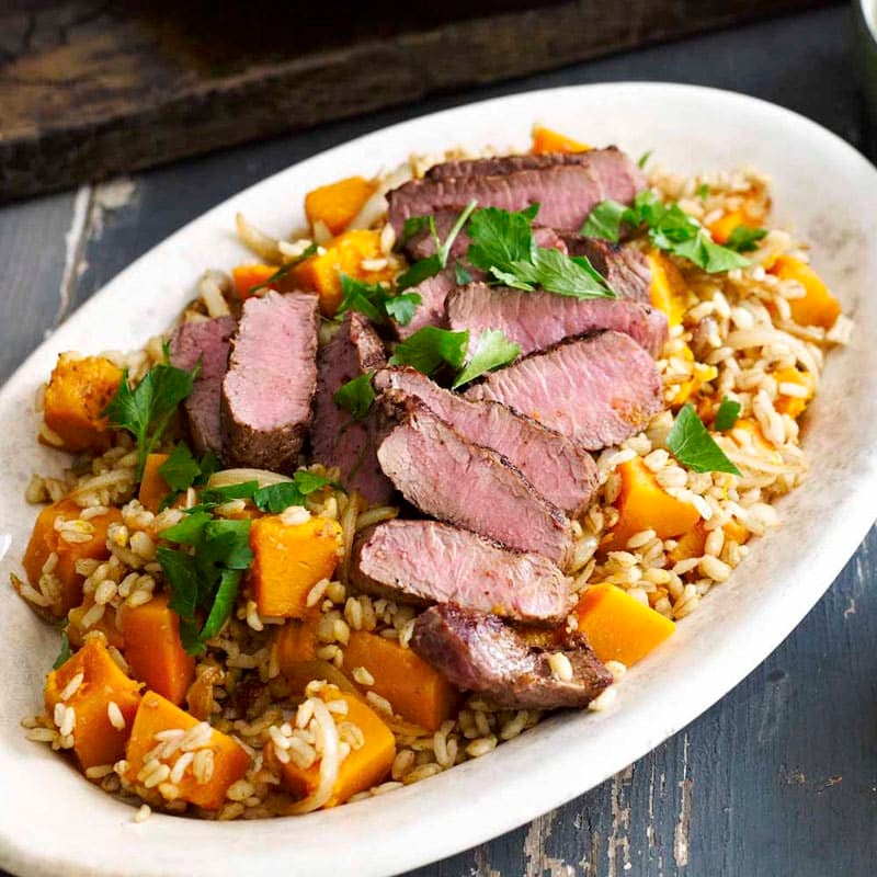 Photo of Turkish lamb with barley and pumpkin rice by WW