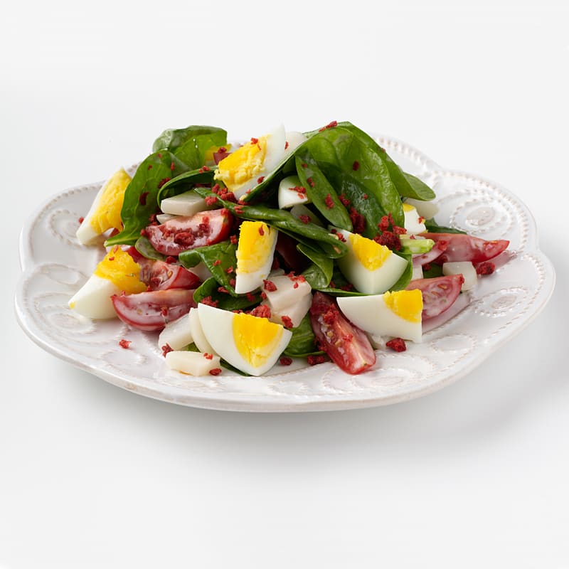 Photo of Spinach Salad with Egg, Blue Cheese & Bacon by WW