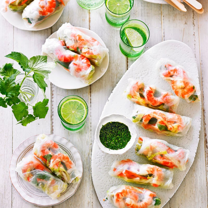 Photo of Prawn rice paper rolls with pickled carrot by WW