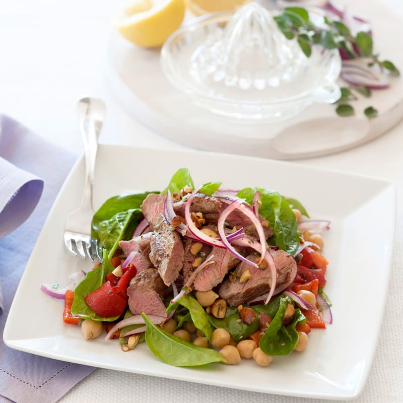 Photo of Lamb with capsicum and almond salad by WW