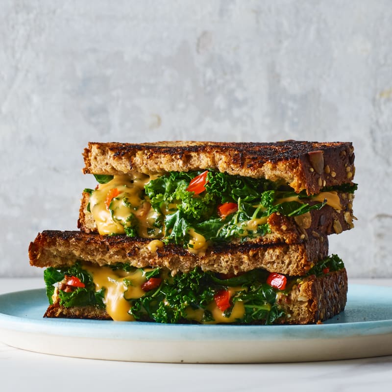 Photo of Grilled cheese with kale & pickled peppers by WW