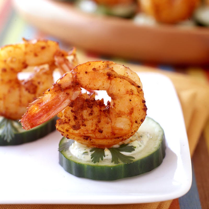 Photo of Spicy shrimp rounds with cilantro-mayo by WW