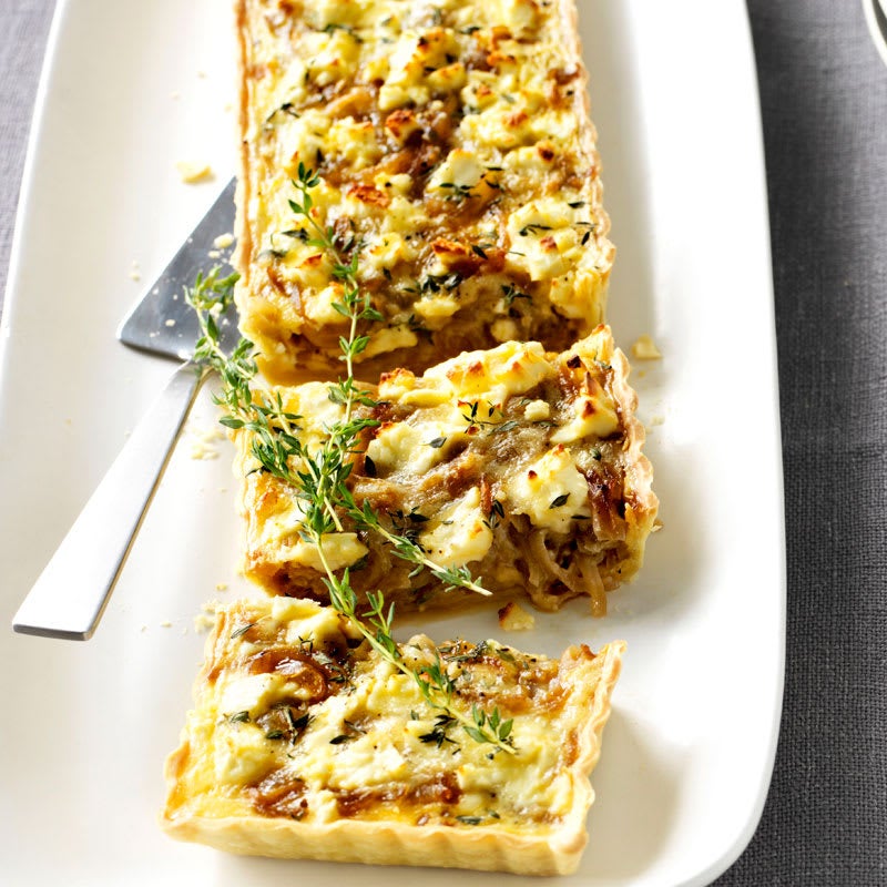 Photo of Caramelised onion, feta and thyme tart by WW