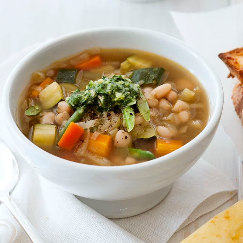 Photo of Chunky vegetable and bean soup by WW