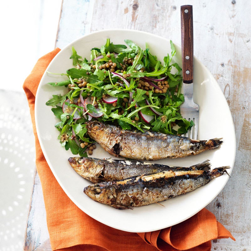 Photo of Grilled sardines with lentil and radish salad by WW