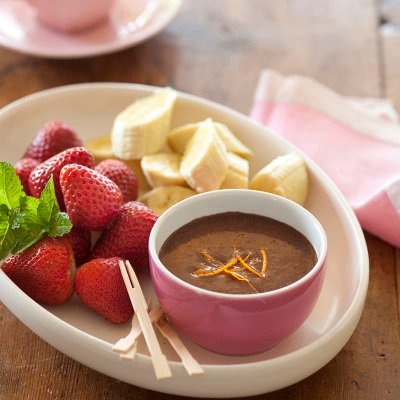 Photo of Strawberry and banana chocolate fondue by WW