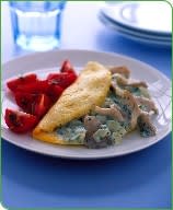 Photo of Fast Mushroom and Herb Omelet by WW