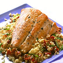 Photo of Pan-seared Salmon with Sundried Tomato Couscous by WW