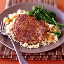 Photo of Moroccan-Spiced Pork Chops with Apricot Couscous by WW