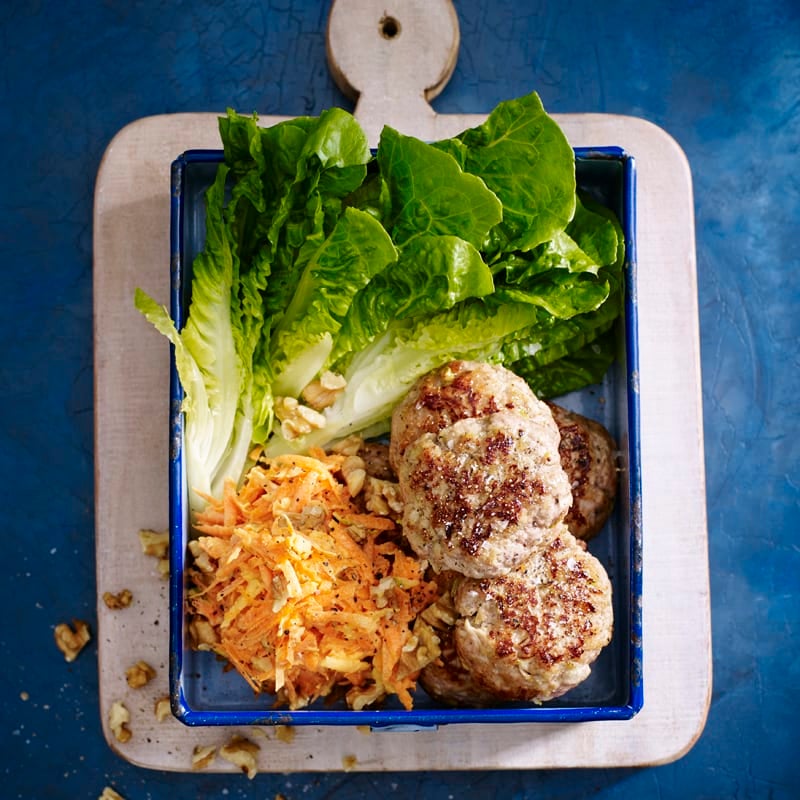Photo of Pork and apple rissoles with carrot salad by WW