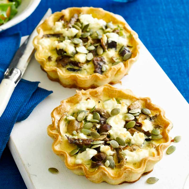 Photo of Grilled eggplant, mushroom and goat's cheese tart by WW