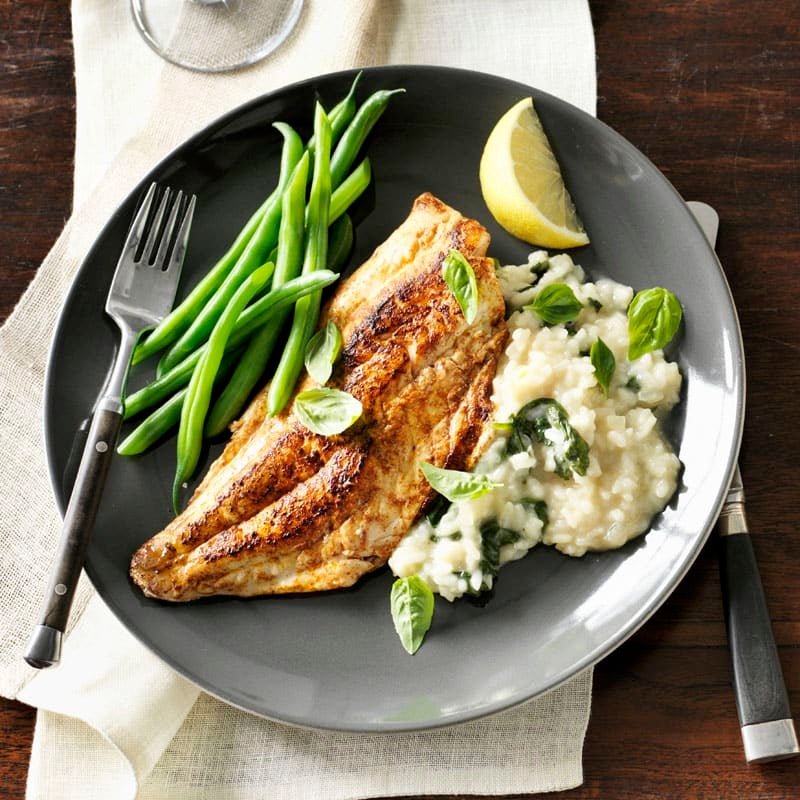 Photo of Snapper fillets with lemon risotto by WW
