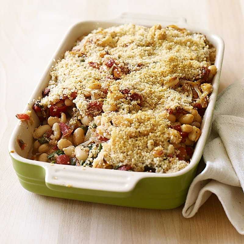 Photo of White bean, tomato, and spinach gratin by WW
