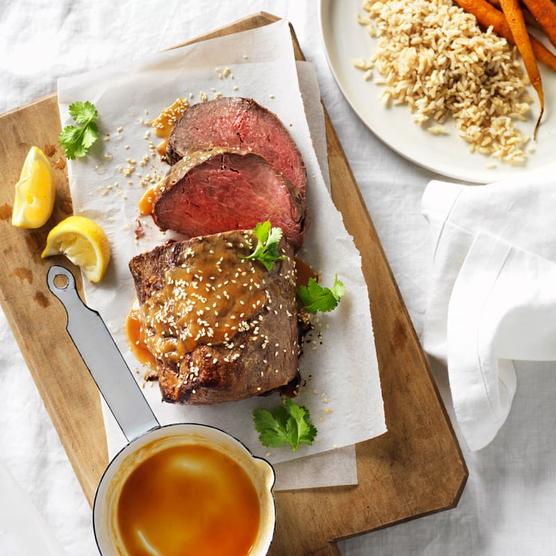 Photo of Miso beef with roasted carrots by WW