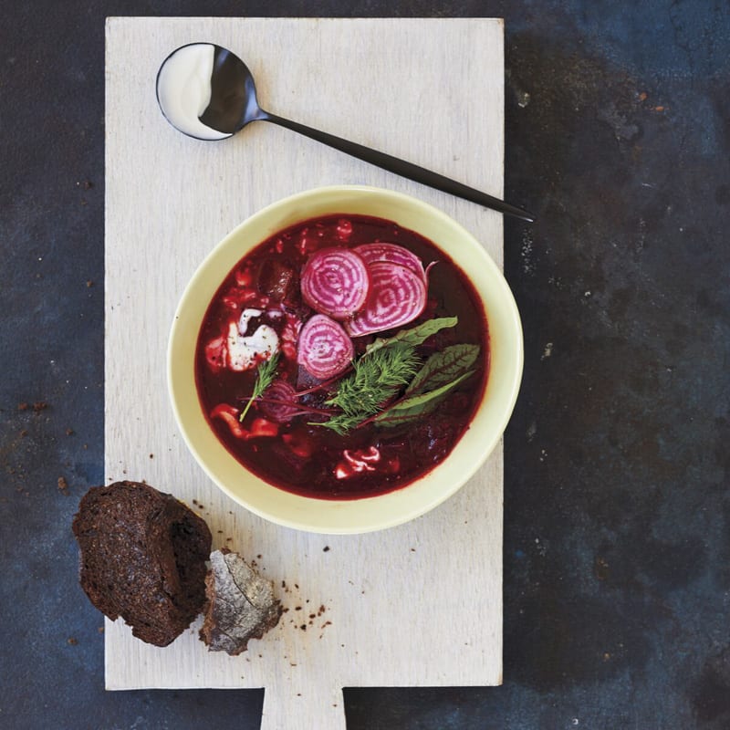Photo of Beet Borscht with Beef and Cabbage by WW