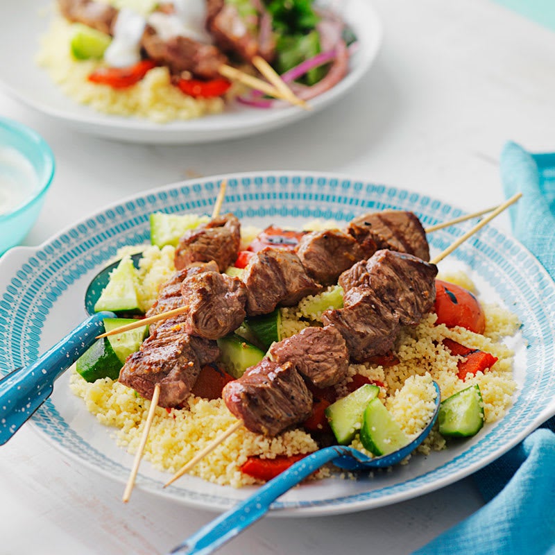 Photo of Lamb kebabs with couscous by WW