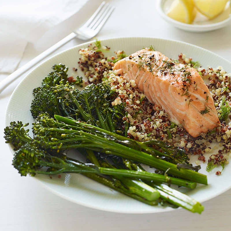 Photo of Baked Salmon with Quinoa and Broccolini by WW
