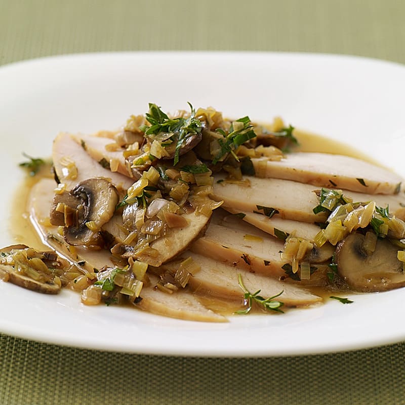 Photo of Roasted Turkey Breast with Caramelized Leeks and Mushrooms by WW