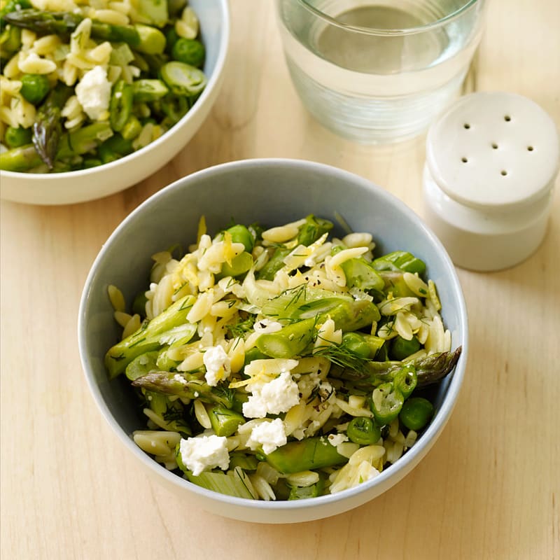 Photo of Orzo with lemon, asparagus, and peas by WW