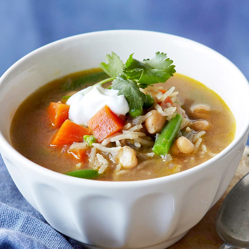 Photo of Spiced rice and chickpea soup by WW