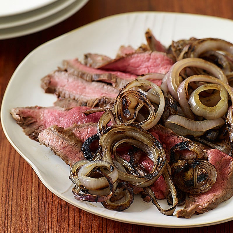 Photo of Grilled Flank Steak with Onions by WW