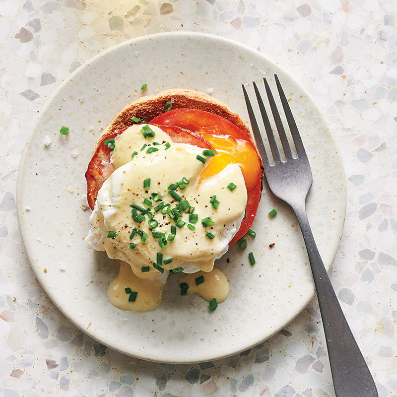 Photo of Poached Eggs with Hollandaise and Bacon by WW