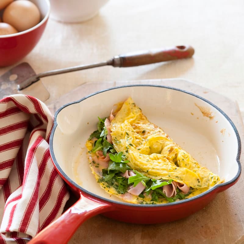 Photo of Ham, cheese and rocket omelette by WW