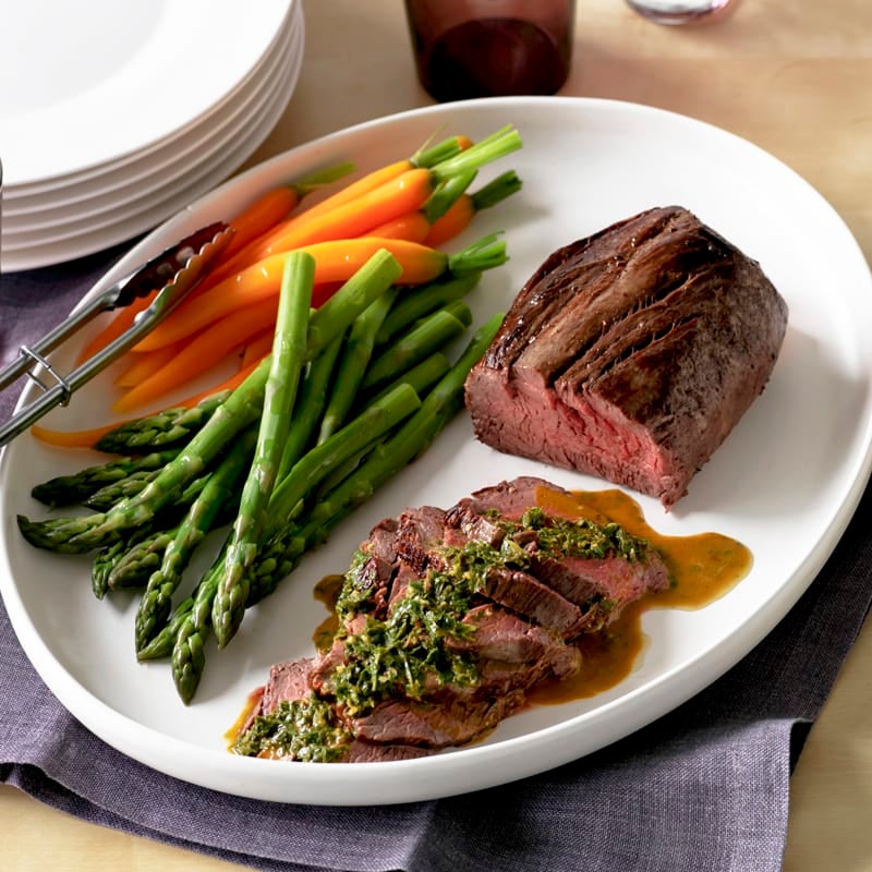 Photo of Roasted beef fillet with chimichurri sauce by WW