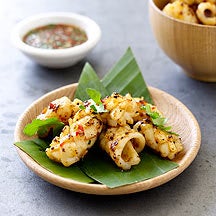 Photo de/du Calamars grillés à la sauce thaï par WW