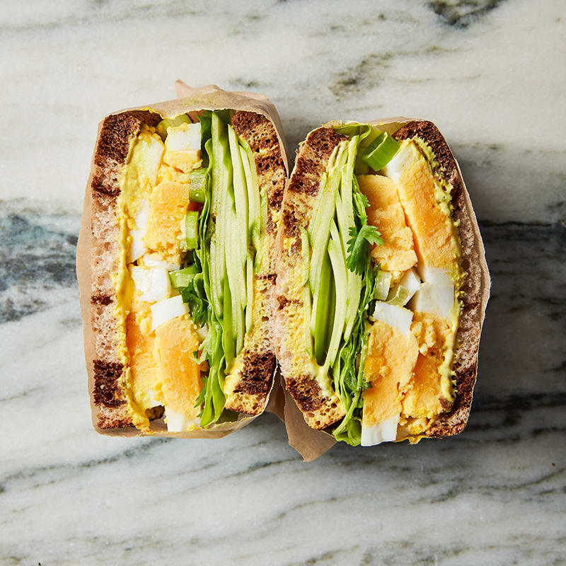 Photo of Curried Egg & Apple Salad Sandwich by WW