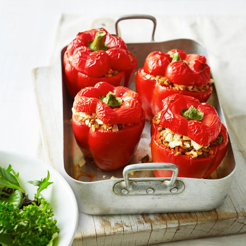 Photo of Rice and lentil filled capsicums by WW